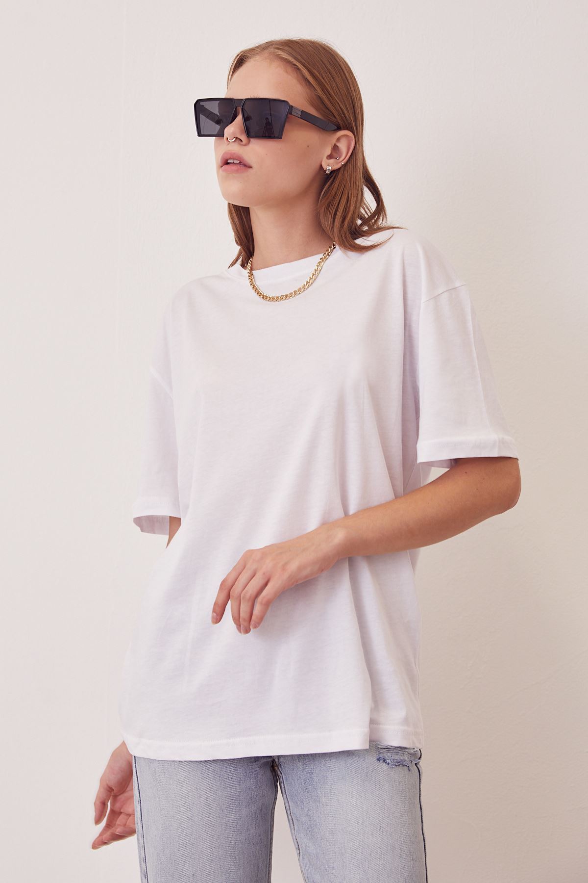 Basic T-shirt-Beyaz
